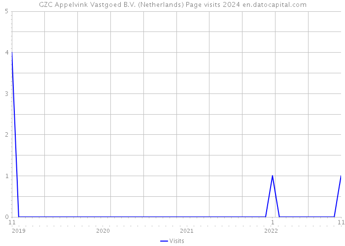 GZC Appelvink Vastgoed B.V. (Netherlands) Page visits 2024 