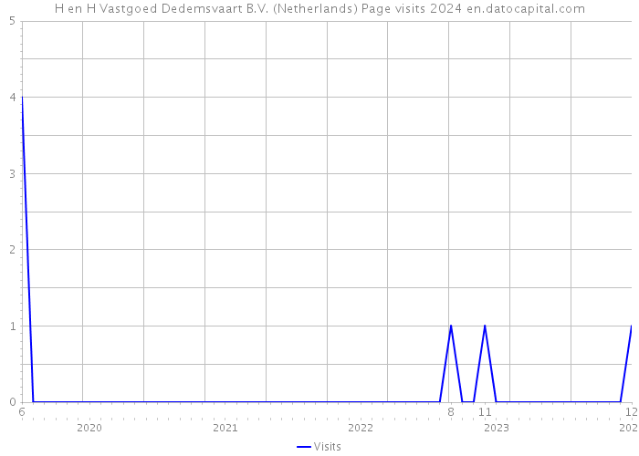 H en H Vastgoed Dedemsvaart B.V. (Netherlands) Page visits 2024 