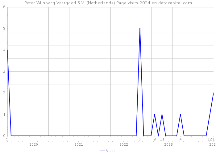 Peter Wijnberg Vastgoed B.V. (Netherlands) Page visits 2024 