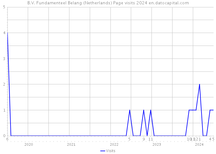 B.V. Fundamenteel Belang (Netherlands) Page visits 2024 