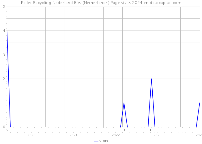 Pallet Recycling Nederland B.V. (Netherlands) Page visits 2024 