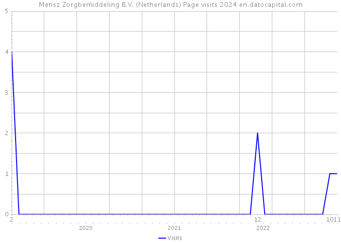 Mensz Zorgbemiddeling B.V. (Netherlands) Page visits 2024 