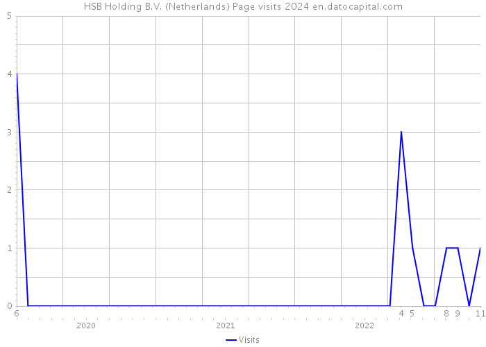 HSB Holding B.V. (Netherlands) Page visits 2024 