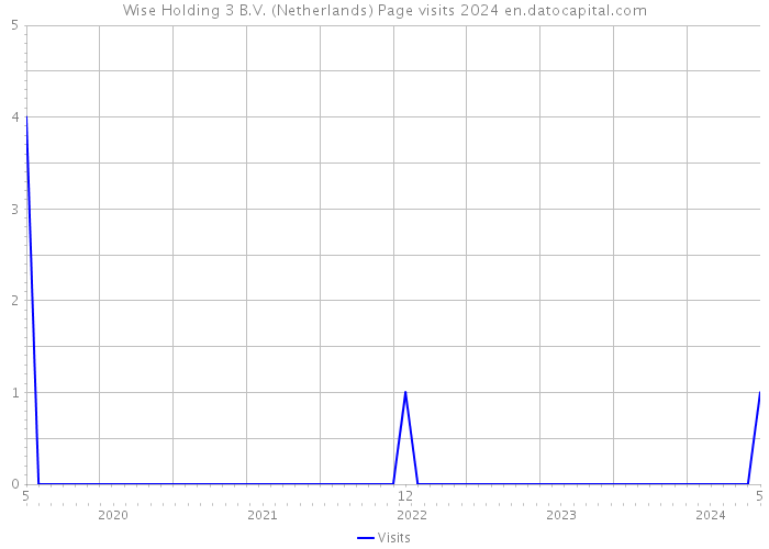 Wise Holding 3 B.V. (Netherlands) Page visits 2024 