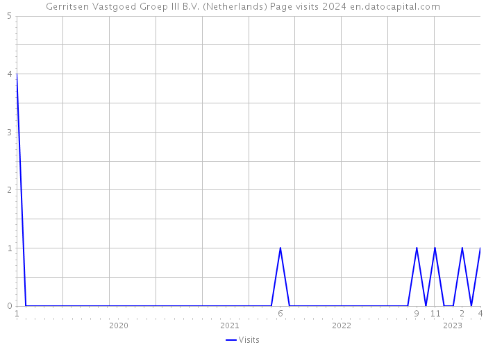 Gerritsen Vastgoed Groep III B.V. (Netherlands) Page visits 2024 