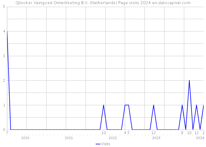 Qlincker Vastgoed Ontwikkeling B.V. (Netherlands) Page visits 2024 