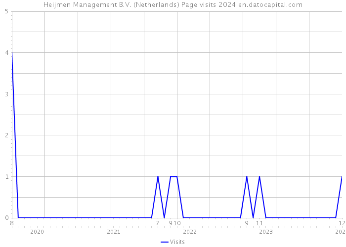 Heijmen Management B.V. (Netherlands) Page visits 2024 