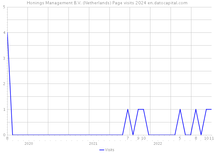 Honings Management B.V. (Netherlands) Page visits 2024 