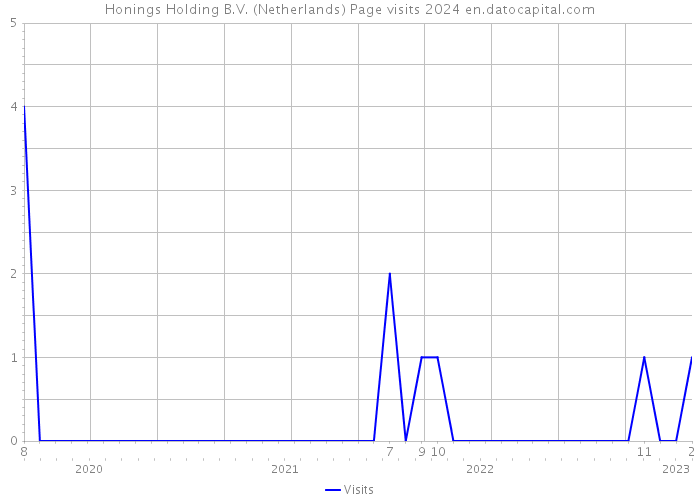 Honings Holding B.V. (Netherlands) Page visits 2024 