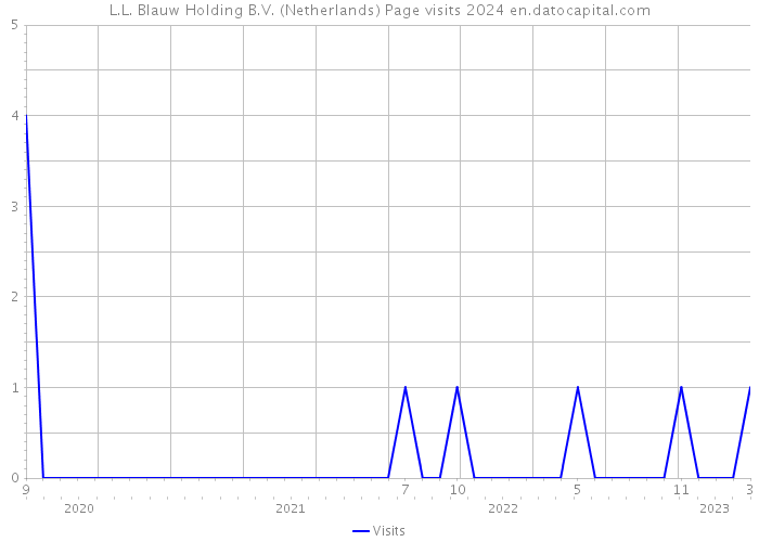 L.L. Blauw Holding B.V. (Netherlands) Page visits 2024 