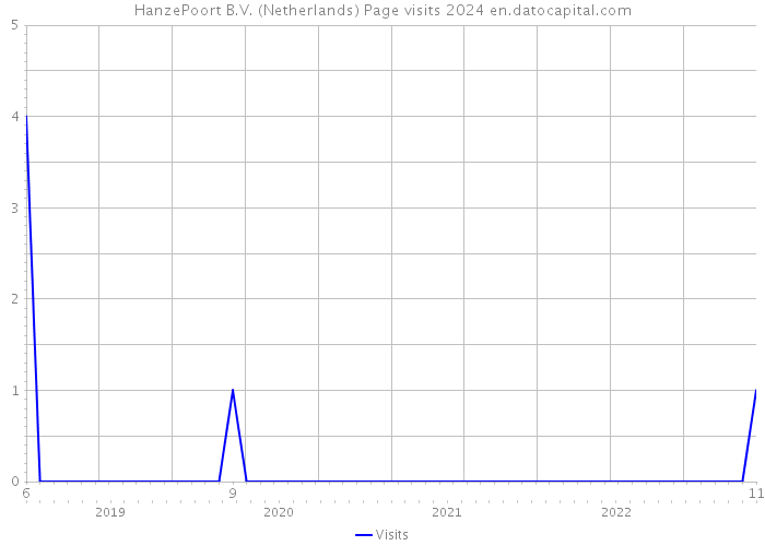 HanzePoort B.V. (Netherlands) Page visits 2024 