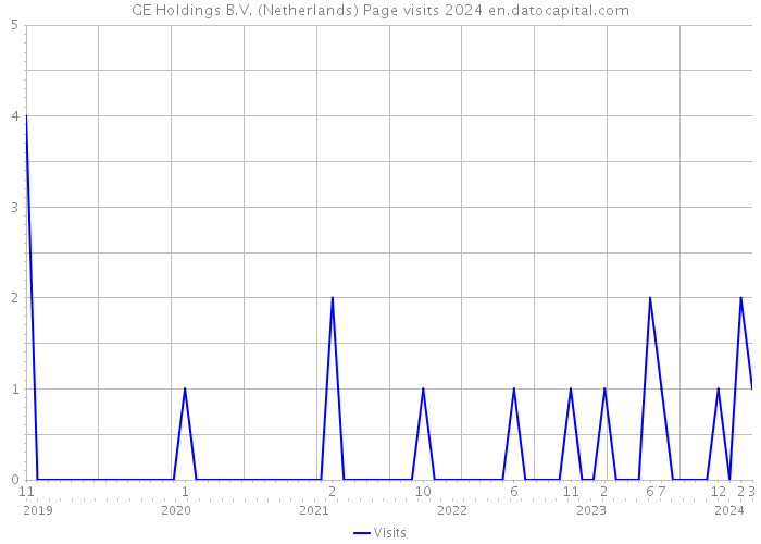 GE Holdings B.V. (Netherlands) Page visits 2024 