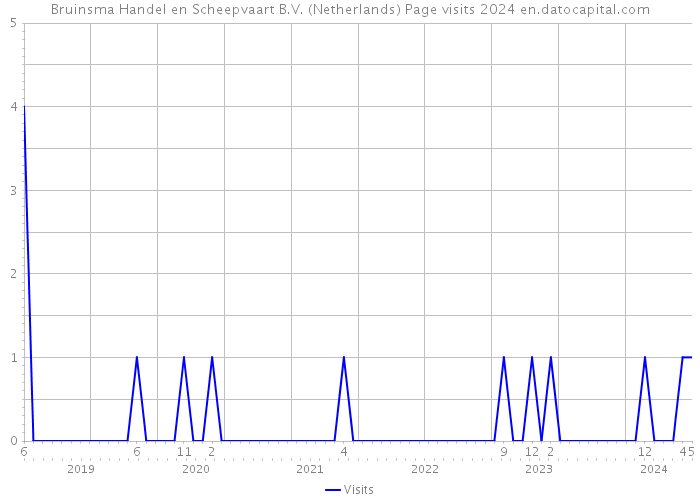 Bruinsma Handel en Scheepvaart B.V. (Netherlands) Page visits 2024 
