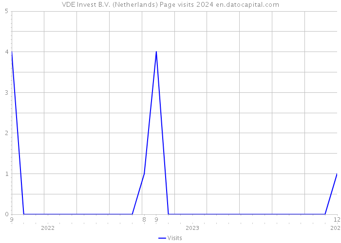 VDE Invest B.V. (Netherlands) Page visits 2024 