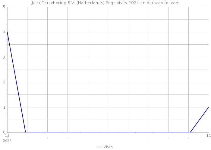 Juist Detachering B.V. (Netherlands) Page visits 2024 