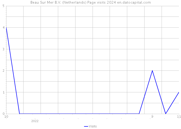 Beau Sur Mer B.V. (Netherlands) Page visits 2024 