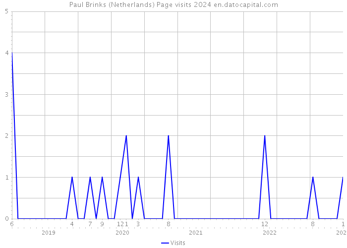 Paul Brinks (Netherlands) Page visits 2024 