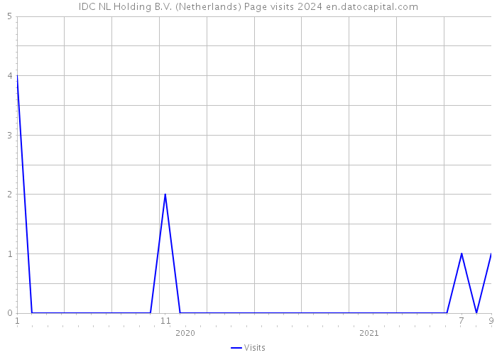 IDC NL Holding B.V. (Netherlands) Page visits 2024 
