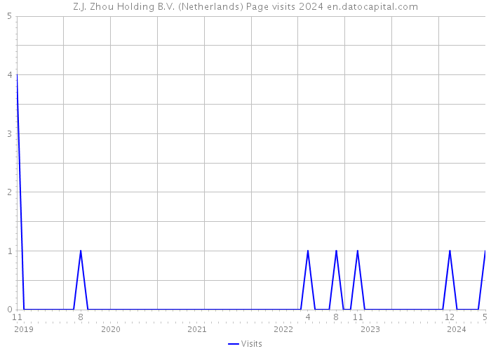 Z.J. Zhou Holding B.V. (Netherlands) Page visits 2024 