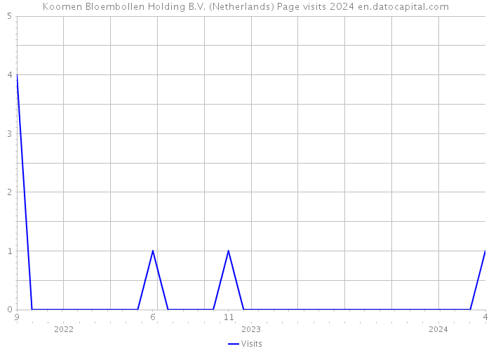 Koomen Bloembollen Holding B.V. (Netherlands) Page visits 2024 