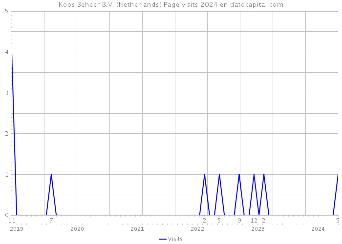 Koos Beheer B.V. (Netherlands) Page visits 2024 