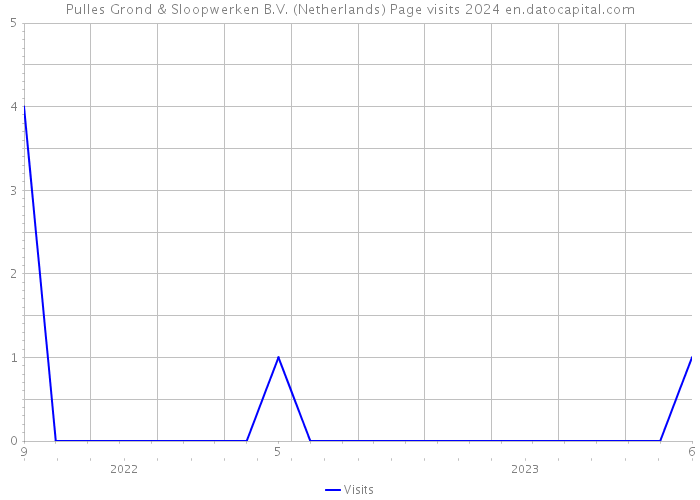 Pulles Grond & Sloopwerken B.V. (Netherlands) Page visits 2024 
