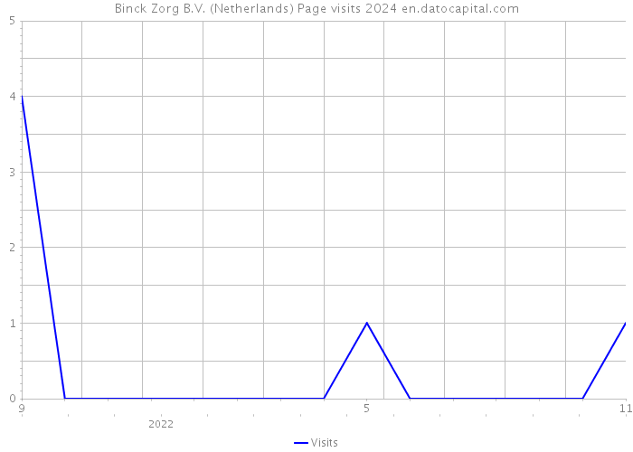 Binck Zorg B.V. (Netherlands) Page visits 2024 