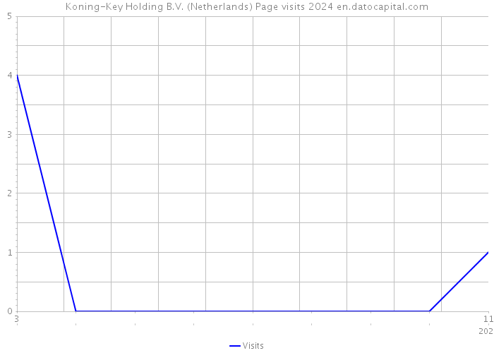 Koning-Key Holding B.V. (Netherlands) Page visits 2024 