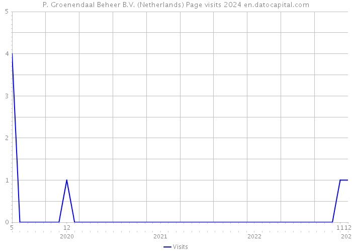 P. Groenendaal Beheer B.V. (Netherlands) Page visits 2024 