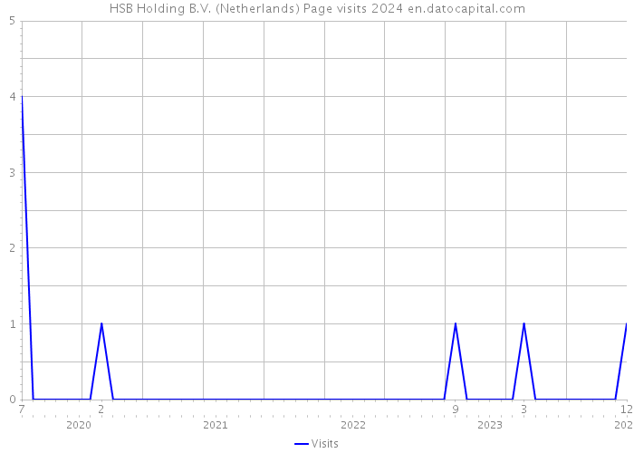 HSB Holding B.V. (Netherlands) Page visits 2024 
