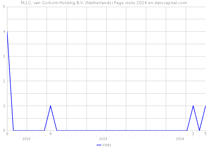 M.J.C. van Gorkom Holding B.V. (Netherlands) Page visits 2024 