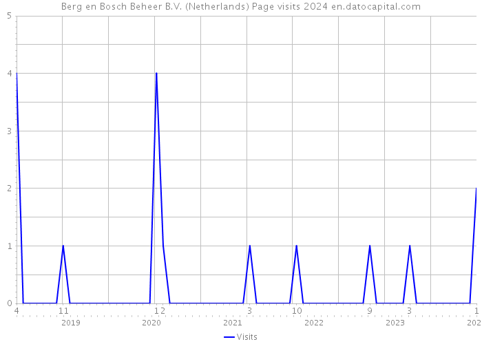 Berg en Bosch Beheer B.V. (Netherlands) Page visits 2024 