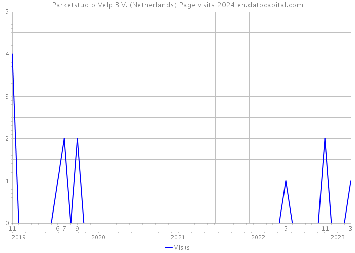 Parketstudio Velp B.V. (Netherlands) Page visits 2024 