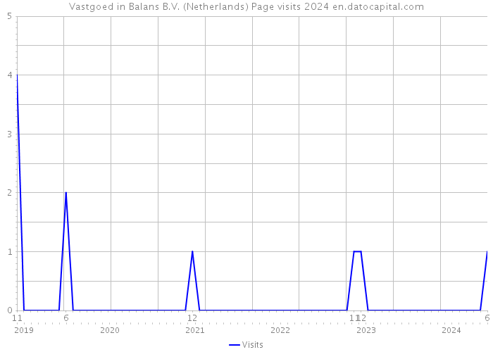 Vastgoed in Balans B.V. (Netherlands) Page visits 2024 