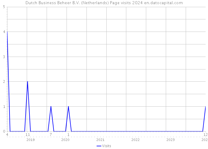 Dutch Business Beheer B.V. (Netherlands) Page visits 2024 