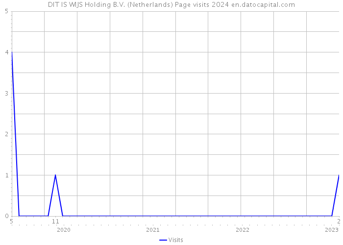 DIT IS WIJS Holding B.V. (Netherlands) Page visits 2024 