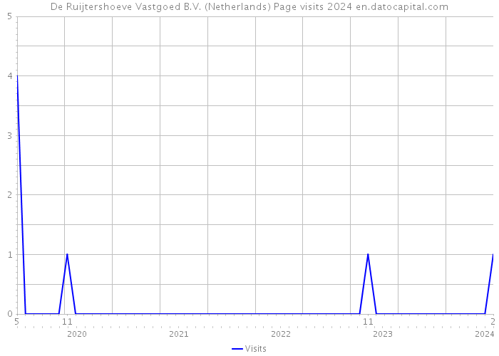 De Ruijtershoeve Vastgoed B.V. (Netherlands) Page visits 2024 