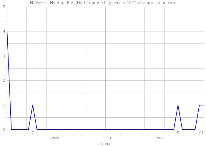 H. Weerts Holding B.V. (Netherlands) Page visits 2024 