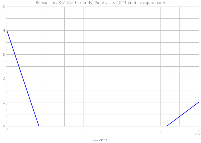 Benca Labs B.V. (Netherlands) Page visits 2024 