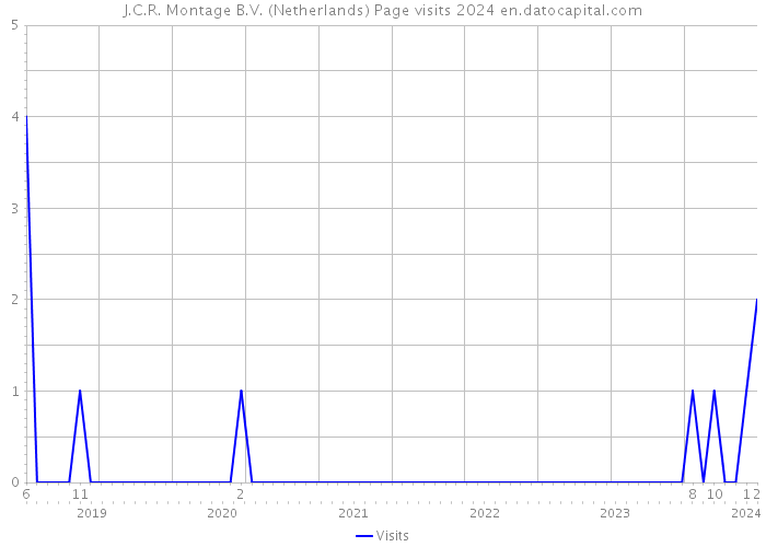 J.C.R. Montage B.V. (Netherlands) Page visits 2024 