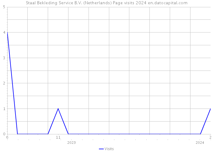 Staal Bekleding Service B.V. (Netherlands) Page visits 2024 