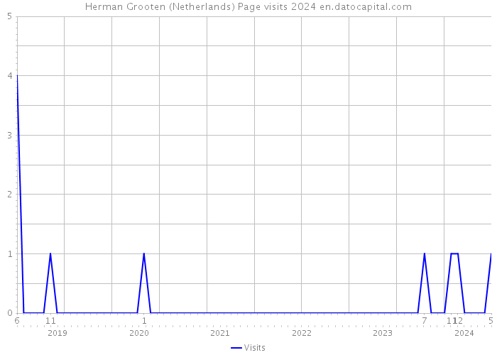 Herman Grooten (Netherlands) Page visits 2024 