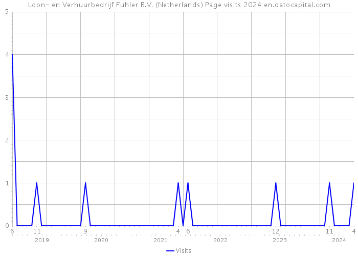 Loon- en Verhuurbedrijf Fuhler B.V. (Netherlands) Page visits 2024 