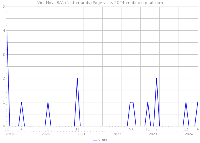 Vita Nova B.V. (Netherlands) Page visits 2024 