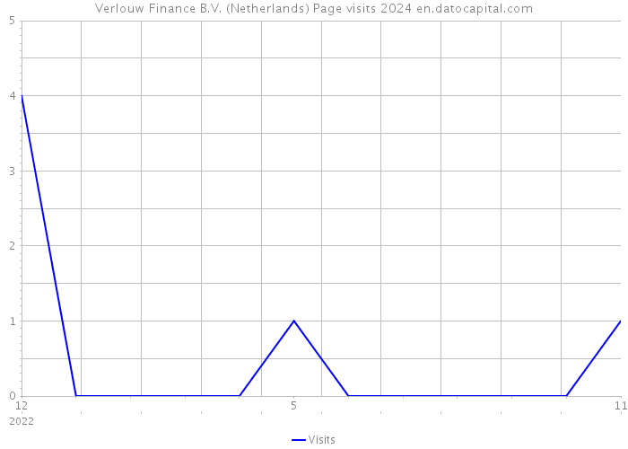 Verlouw Finance B.V. (Netherlands) Page visits 2024 