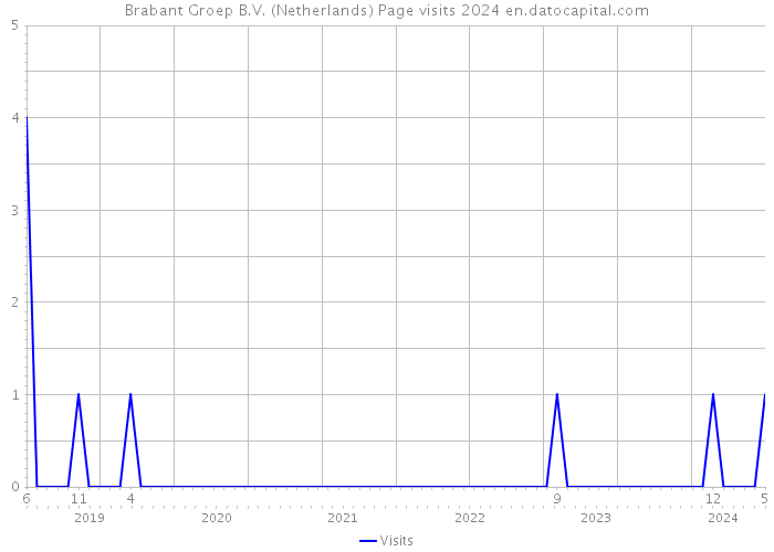 Brabant Groep B.V. (Netherlands) Page visits 2024 