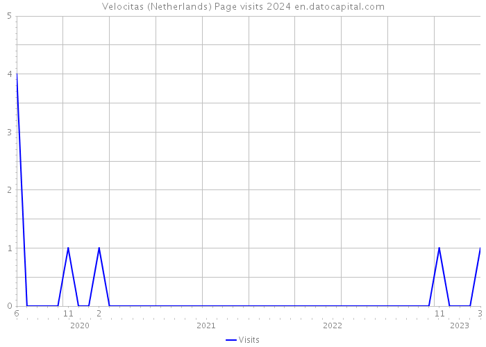Velocitas (Netherlands) Page visits 2024 