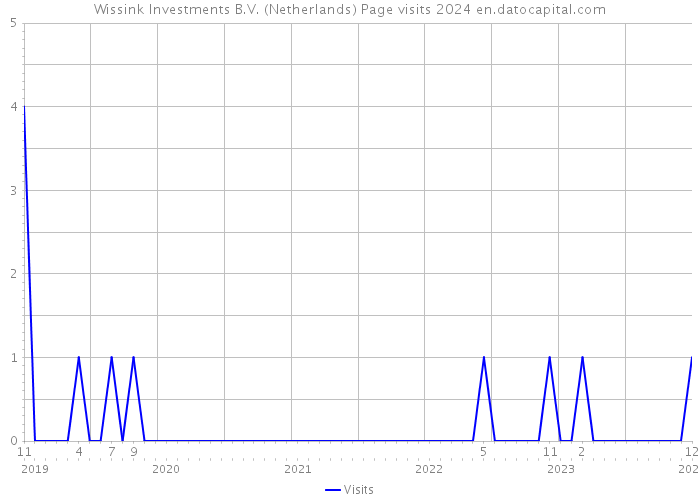 Wissink Investments B.V. (Netherlands) Page visits 2024 