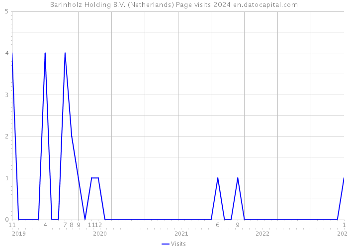 Barinholz Holding B.V. (Netherlands) Page visits 2024 