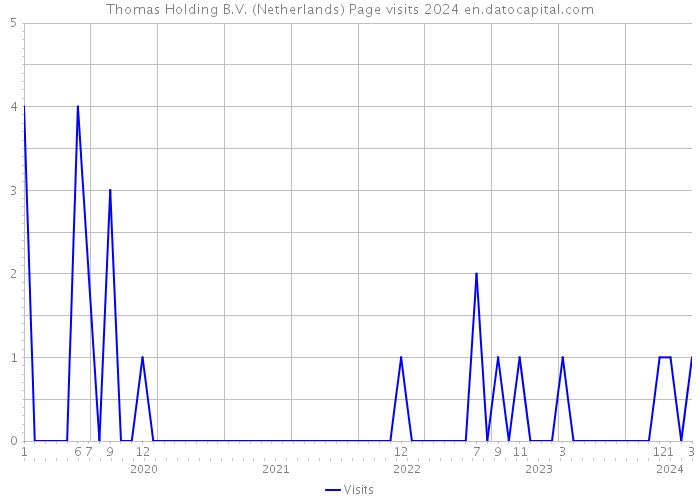 Thomas Holding B.V. (Netherlands) Page visits 2024 